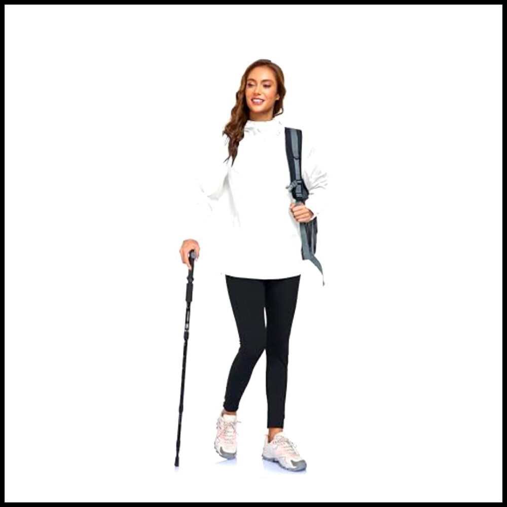 Waterproof Packable Hooded Rain Jacket Lightweigh… - image 4